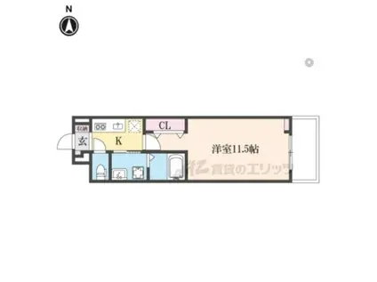 たばさはうす(1K/3階)の間取り写真