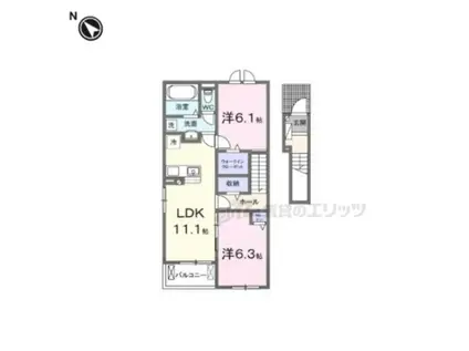 リアン テール(2LDK/2階)の間取り写真