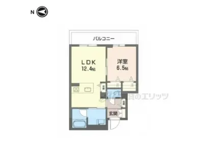 シャトードール リュミエール(1LDK/2階)の間取り写真