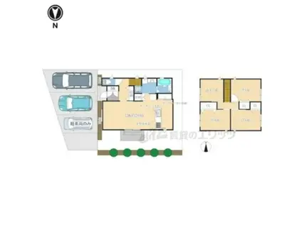 京都市烏丸線 国際会館駅 徒歩10分 2階建 新築(4LDK)の間取り写真