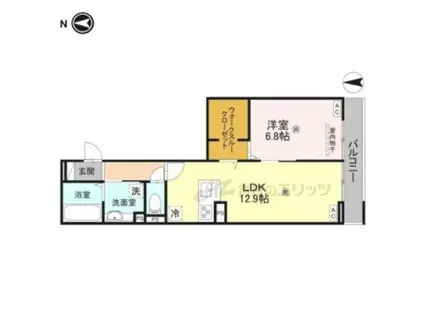 そらみつ大和八木(1LDK/2階)の間取り写真