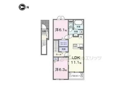 シルエーラ セットA(2LDK/2階)の間取り写真
