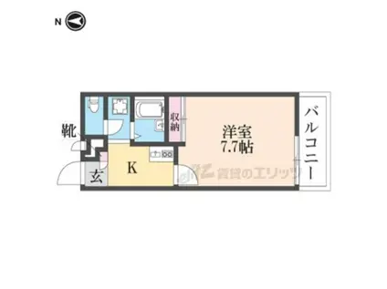 レオパレスターク(1K/2階)の間取り写真