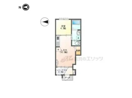 南紀寺町1丁目アパート工事(1LDK/1階)の間取り写真