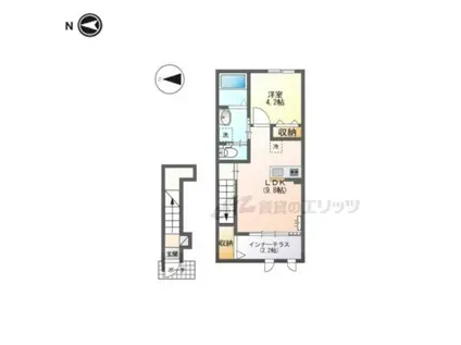 南紀寺町1丁目アパート工事(1LDK/2階)の間取り写真
