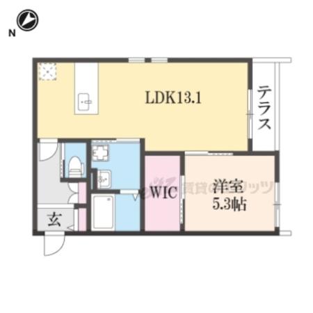 KAPOLEI(1LDK/1階)の間取り写真