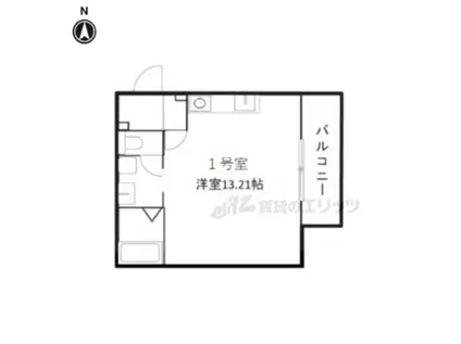 PREMIERE(ワンルーム/1階)の間取り写真