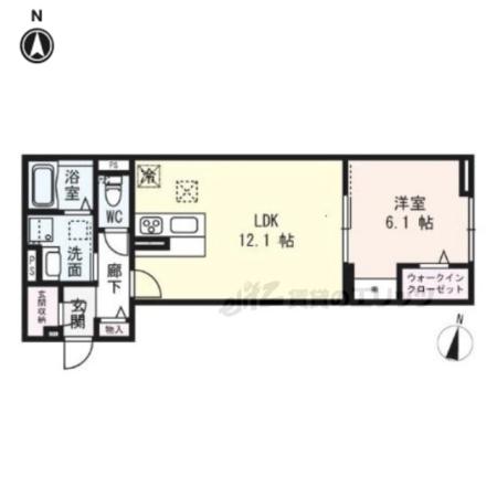 CASA LIBERTY BALANCE THIRD(1LDK/1階)の間取り写真