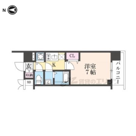 CREST TAPP十条(1K/3階)の間取り写真