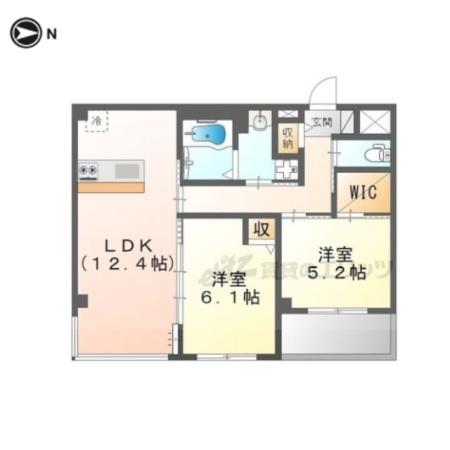 LAKIA DUE (2LDK/3階)の間取り写真