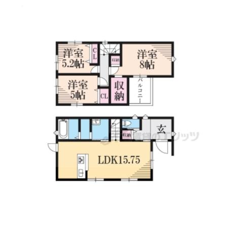 阪急電鉄京都線 長岡天神駅 徒歩21分 2階建 築4年
