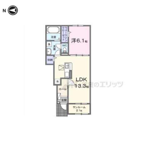 MINICO(1LDK/1階)の間取り写真