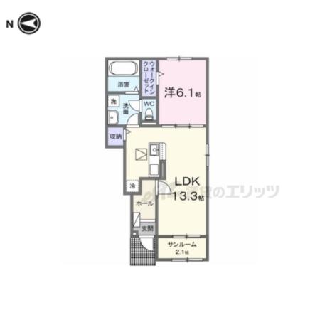 MINICO(1LDK/1階)の間取り写真
