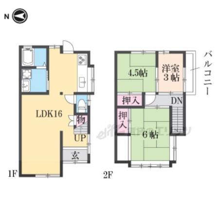 京福嵐山本線 有栖川駅 徒歩5分 2階建 築45年