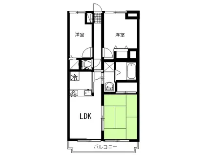 ナイスアーバン甲府中央(3LDK/5階)の間取り写真