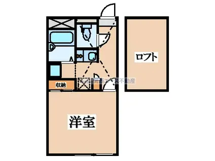 レオパレスドリーム田中21(1K/2階)の間取り写真