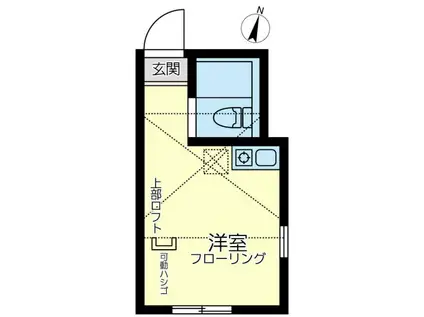 ユナイト片倉ベレニーチェ(ワンルーム/2階)の間取り写真