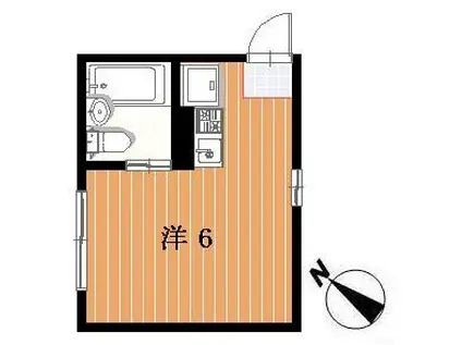 GAP成田東(ワンルーム/2階)の間取り写真
