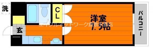 プチメゾンロゼ(1K/3階)の間取り写真