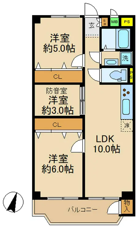 浅間台ハイホーム 4階階 間取り