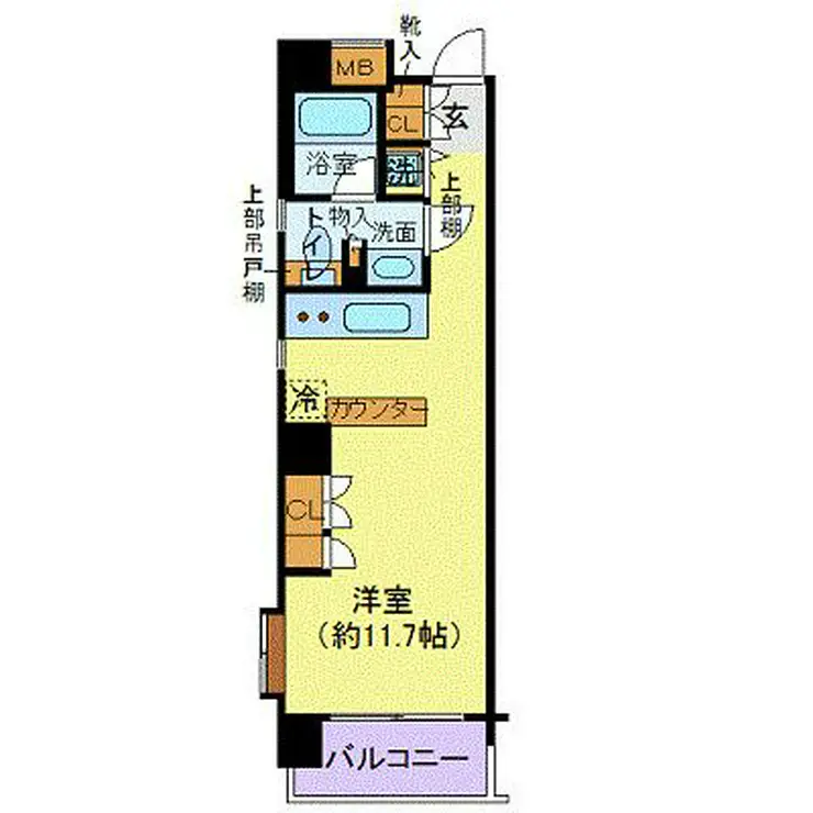 アーバンクリスタル九段下 4階階 間取り