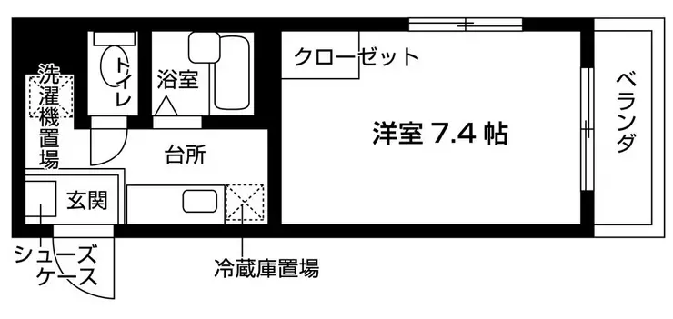 メトロステージS千早 1階階 間取り