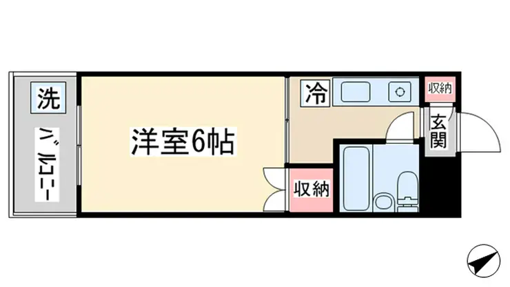 ハイタウン目黒 4階階 間取り