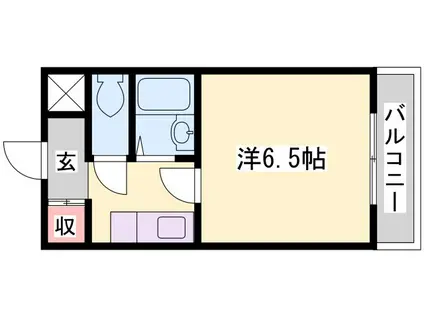 BASEI(1K/3階)の間取り写真