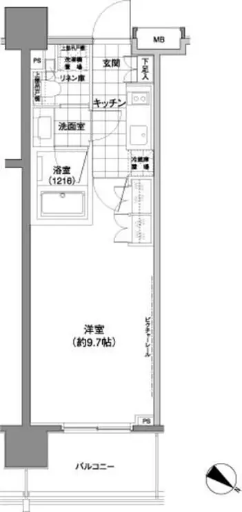 パークハビオ渋谷神山町 2階階 間取り