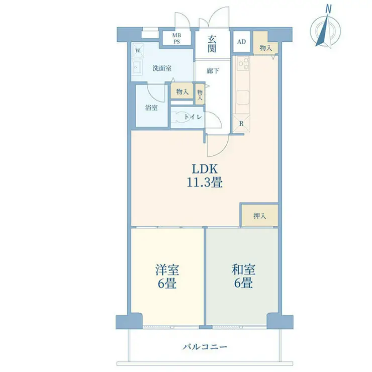 赤羽スカイハイツ 2階階 間取り