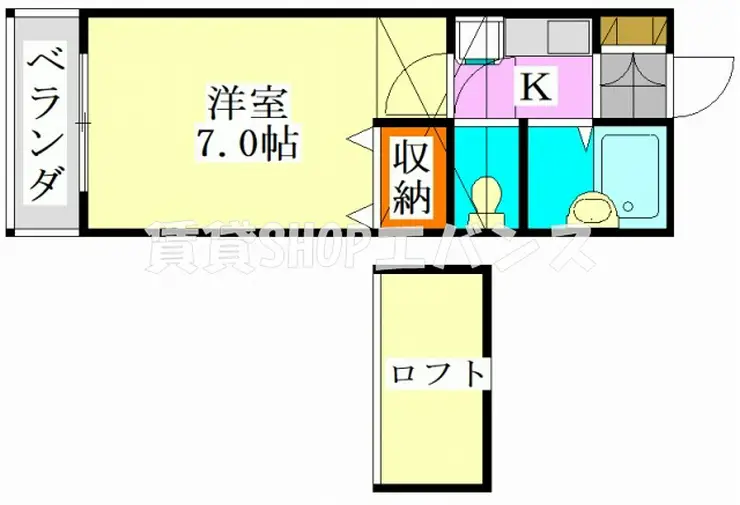 アルバトロスセブン 2階階 間取り