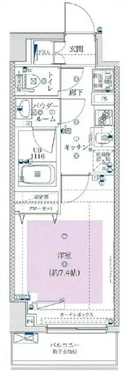 ユリカロゼ西新井 2階階 間取り