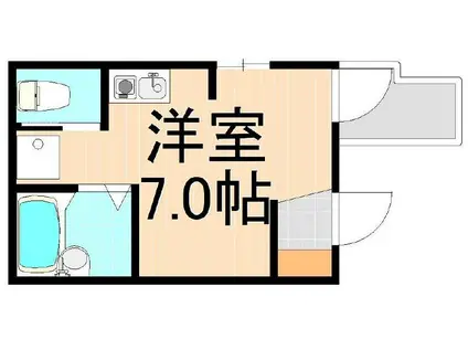 レゾナンス西新井(ワンルーム/3階)の間取り写真