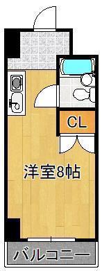 コーエイハイツ(ワンルーム/3階)の間取り写真