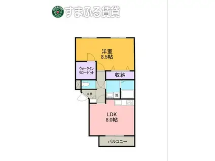 プレステージT(1LDK/3階)の間取り写真