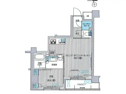 シエール自由が丘(1LDK/3階)の間取り写真