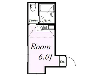 ユナイト横浜シーバーズストリート(ワンルーム/1階)の間取り写真