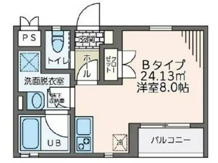 SMART・K(ワンルーム/2階)の間取り写真