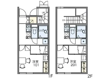 レオパレスすみだIII(1K/2階)の間取り写真