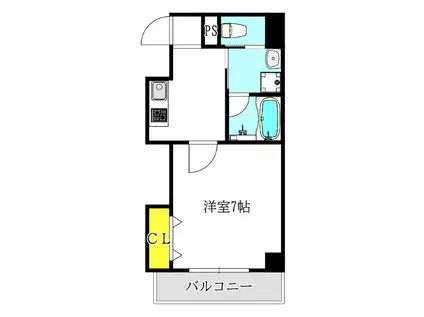 テラスレジデンス梅田東(1K/7階)の間取り写真