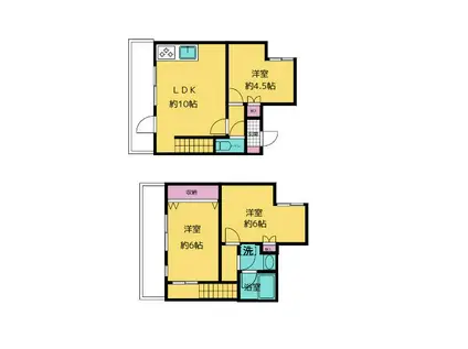 グランロペII(3LDK/1階)の間取り写真