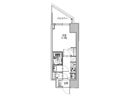 S-RESIDENCE堺筋本町UNO(1K/4階)の間取り写真