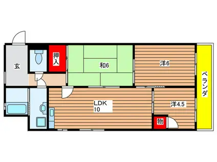 ステーションビルアサトク(3LDK/8階)の間取り写真