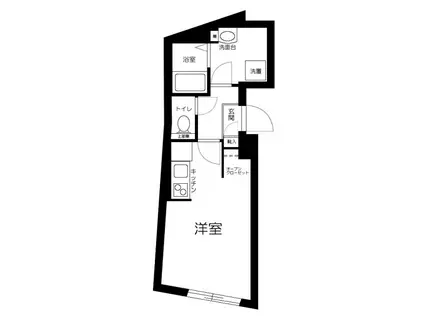 KI-FLAT永福町(1K/1階)の間取り写真