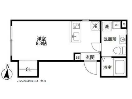フェルヴォーレ住吉(ワンルーム/1階)の間取り写真
