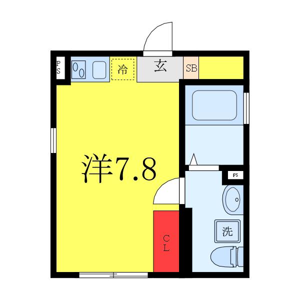 CELAVI MOTOHASUNUMA(ワンルーム/4階)の間取り写真