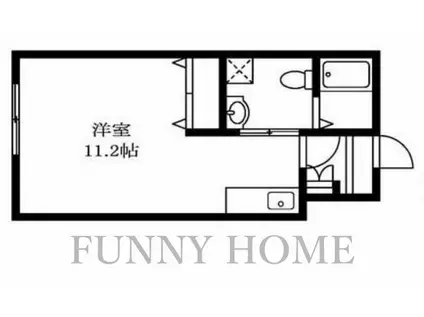 スターヴァレイ サンク(ワンルーム/2階)の間取り写真