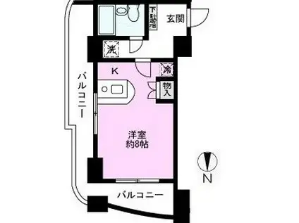 アネックス蒲生西町(ワンルーム/6階)の間取り写真