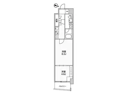 WEAVE BASE -ITABASHI HONCHO(2K/5階)の間取り写真