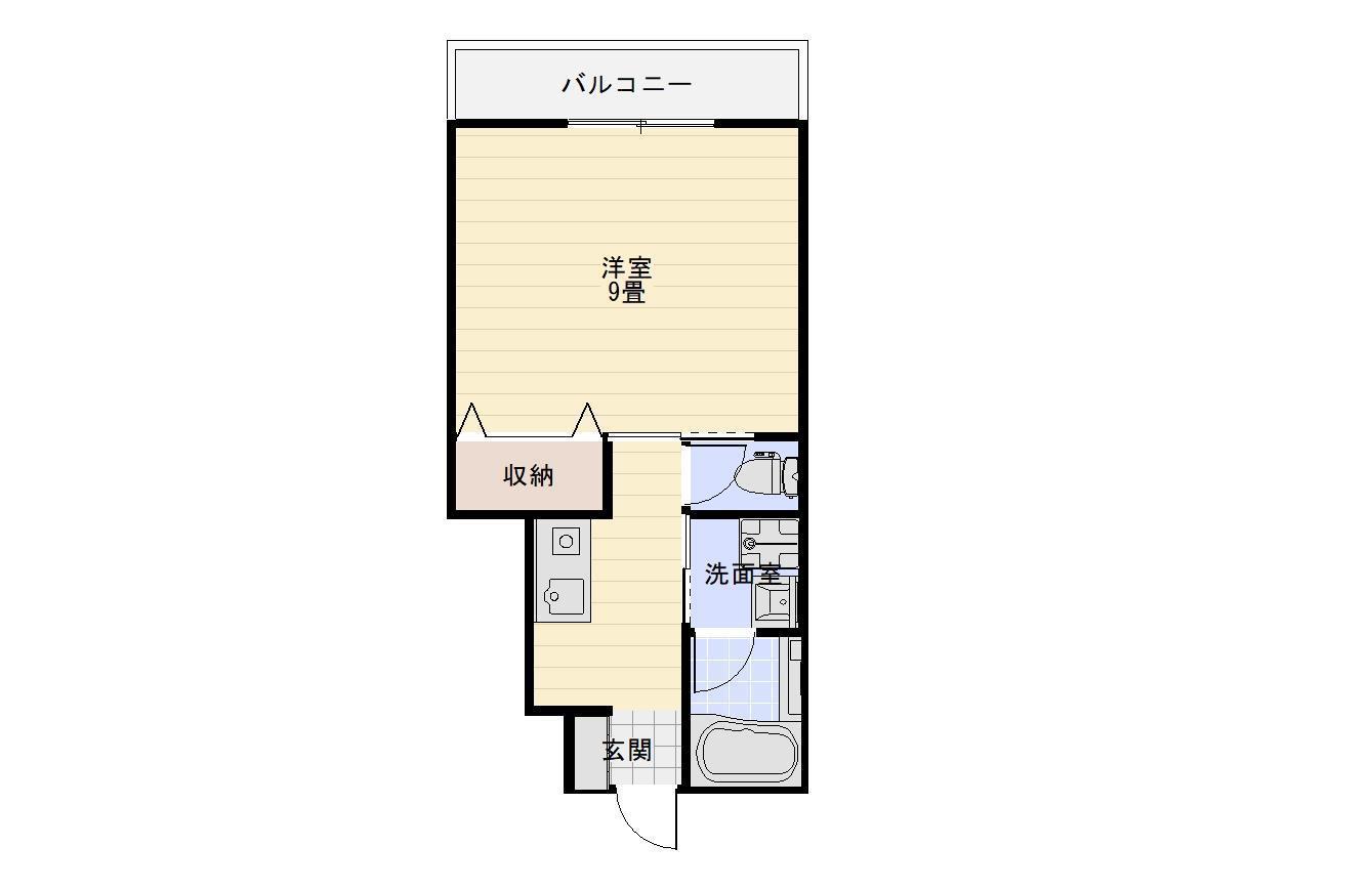 CALM ISHII(1DK/1階)の間取り写真